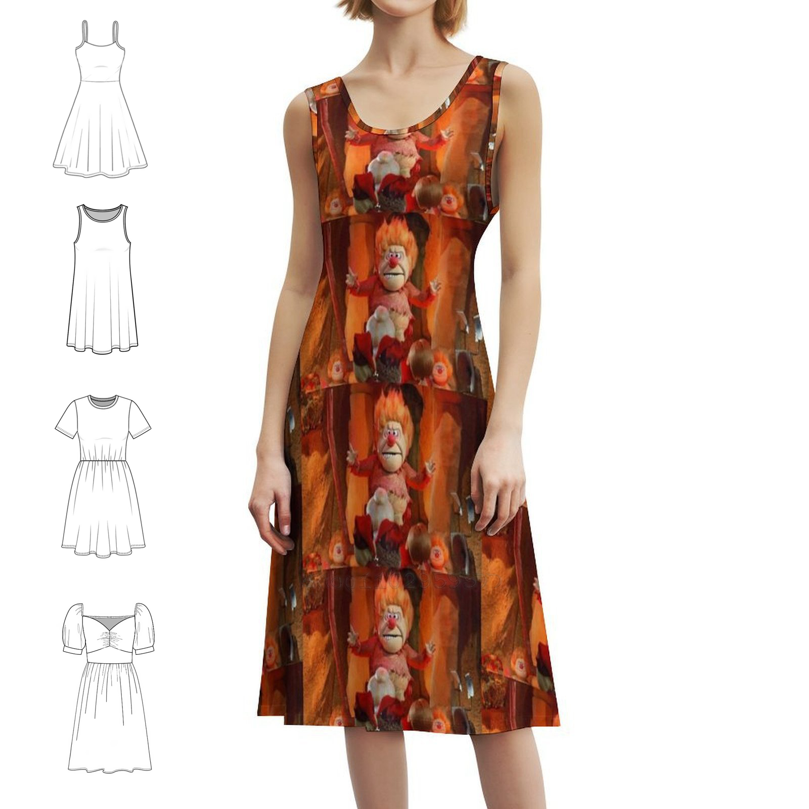 Smocked Dress Women - Heat Miser Head Honcho Floral Smock