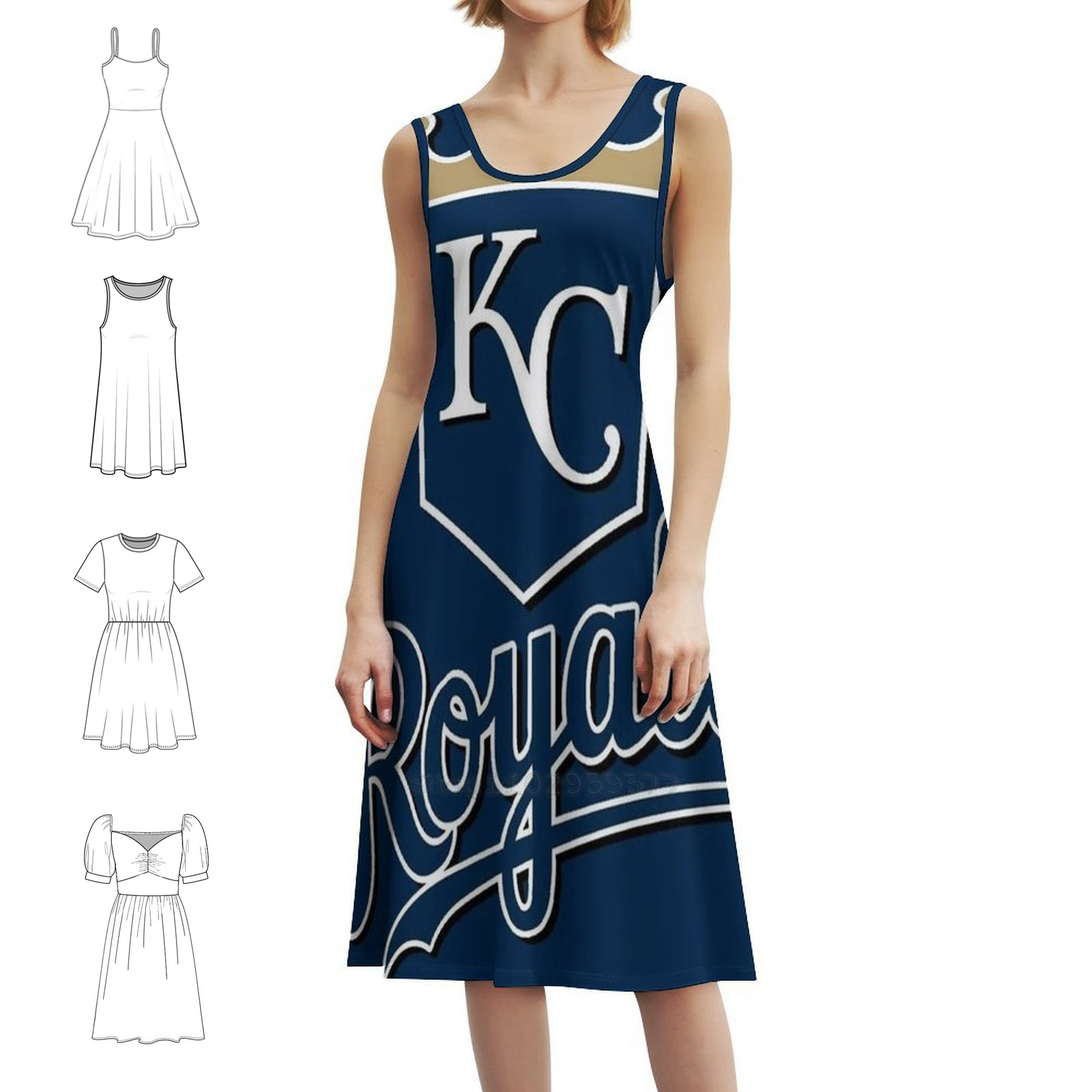 Smocked Dress Women - Kc Royals Floral Smock Dress For