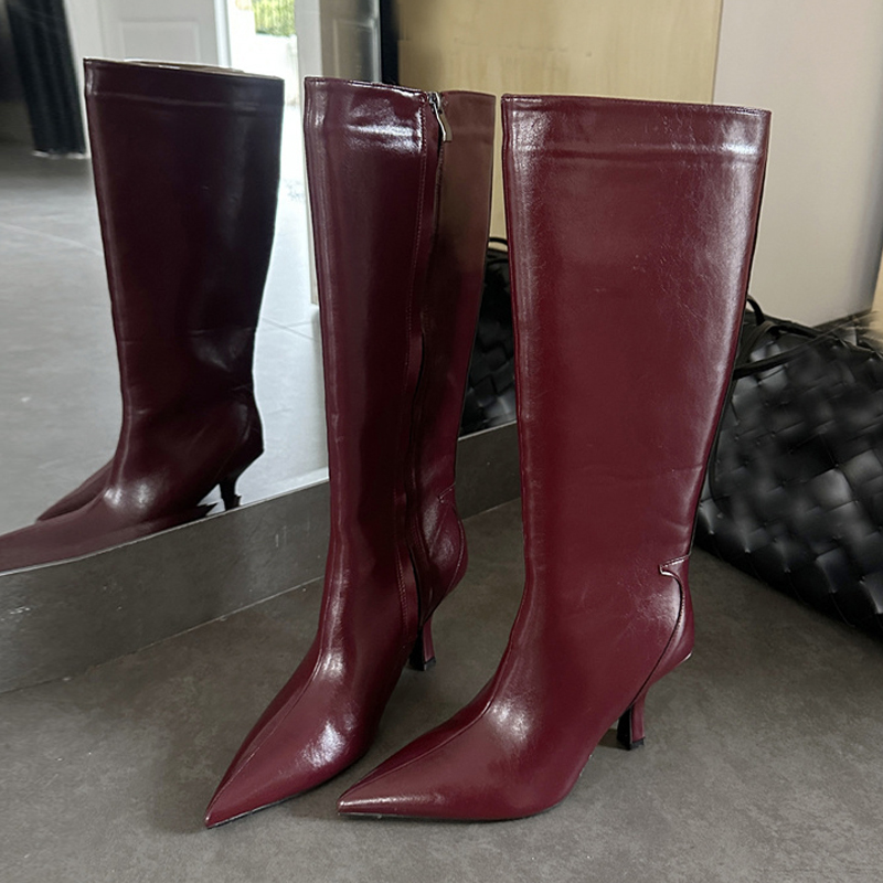 Women'S Fashion Knee High Boots - Liyke High Quality Soft Cozy Leather