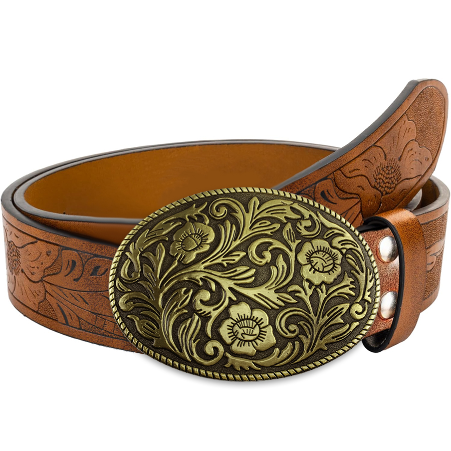 Tang Grass Pattern Buckle Belt - Women Fashion Nz ulasan dan harga