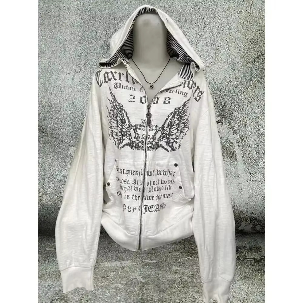 Grey Faux Fur Wool Double Zipp - Women'S Fashion Zip Hoodie ulasan dan harga