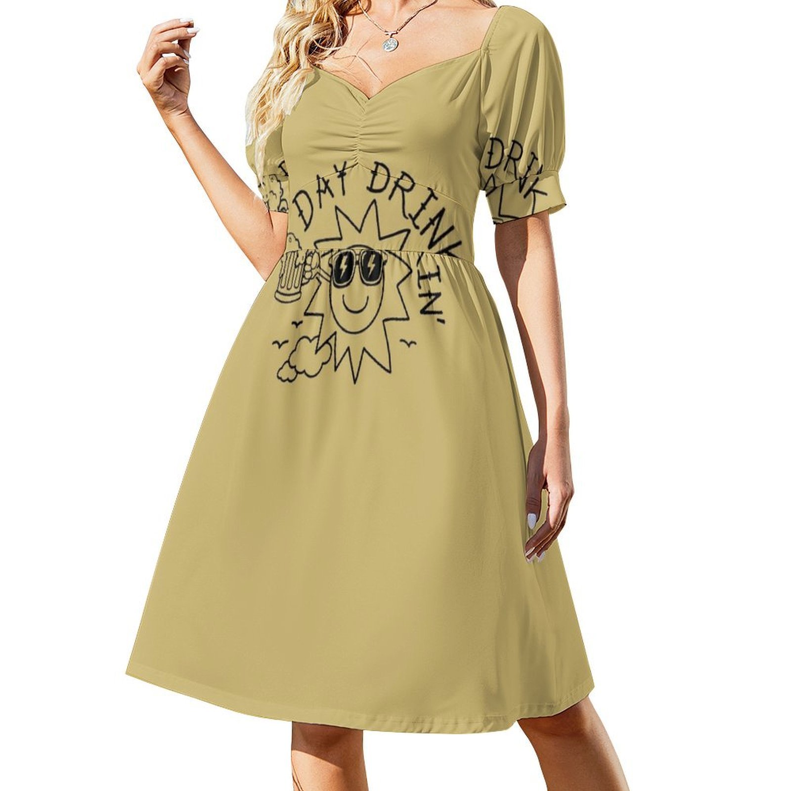Funny Beer Vintage Beer Day Dr - Smocked Dress Women ulasan dan harga