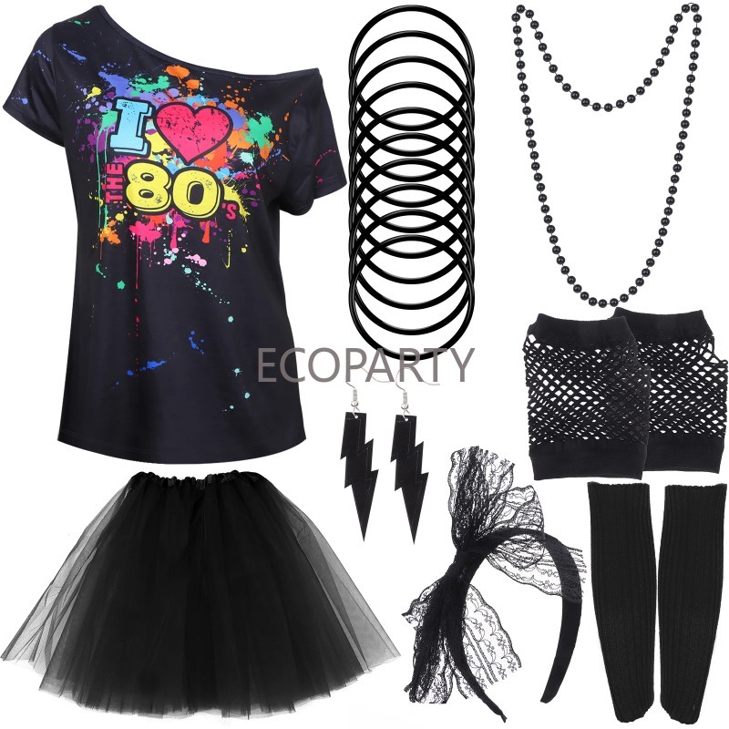80s Fancy Dress Accessories Wo - Women'S Fashion From The 80S ulasan dan harga