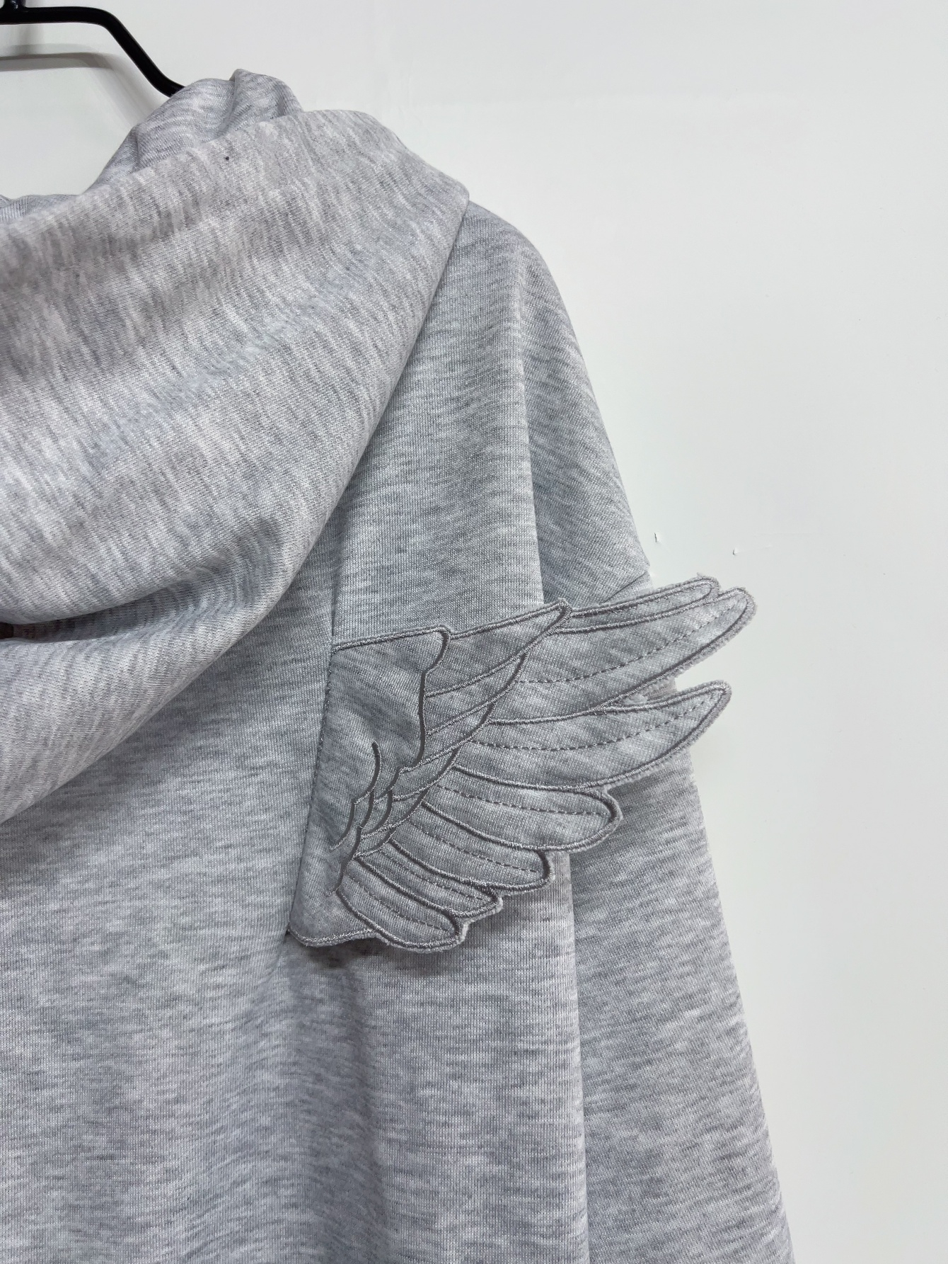 Women Fashion Grey Angel Wing  - Women'S Fashion Zip Hoodie ulasan dan harga