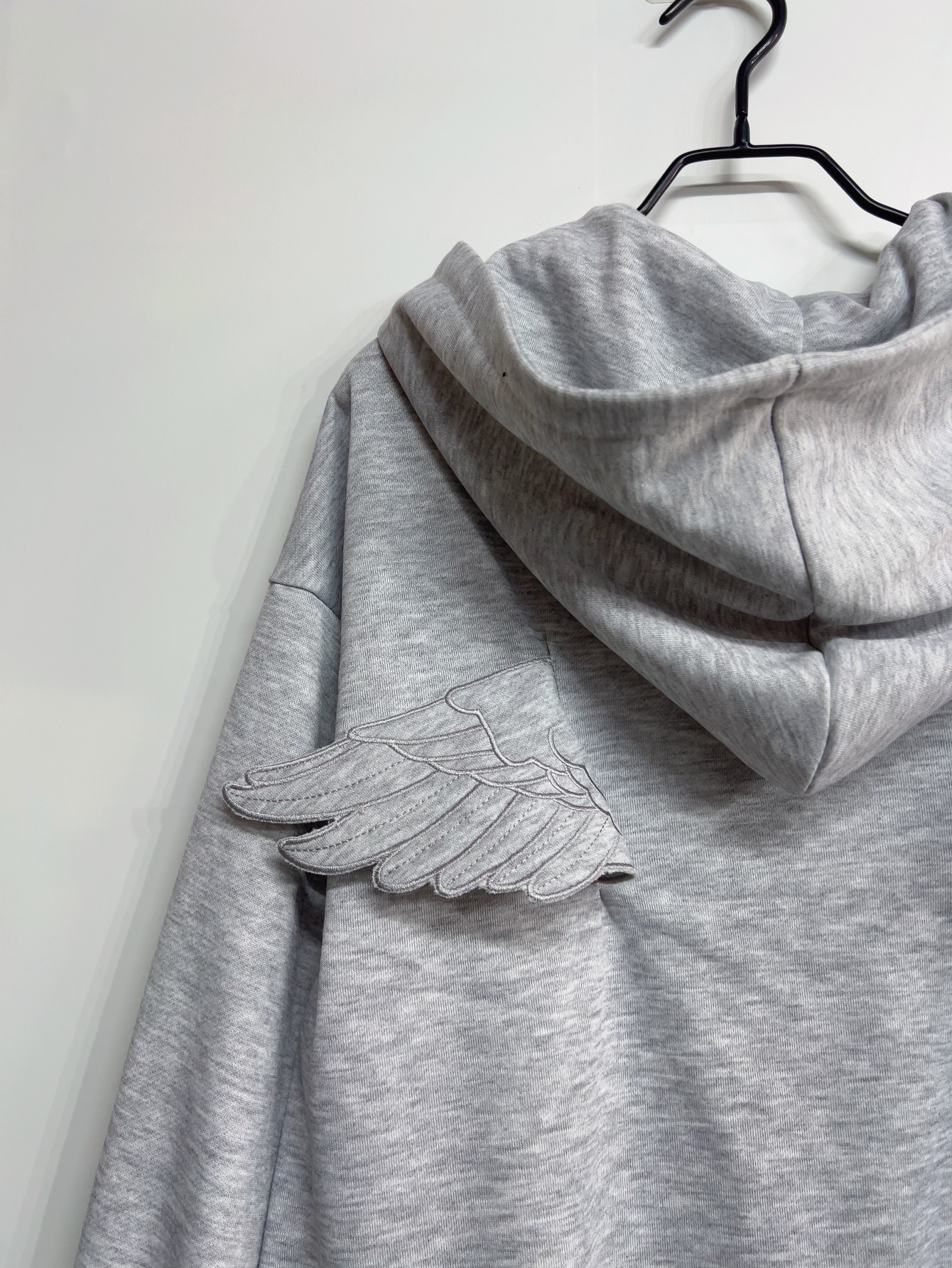 Women Fashion Grey Angel Wing  - Women'S Fashion Zip Hoodie ulasan dan harga