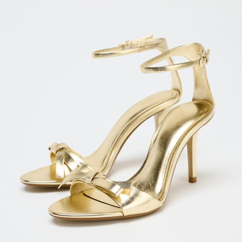 Elegant Golden Bow Brand High  - Women'S Fashion Brand Shoes ulasan dan harga