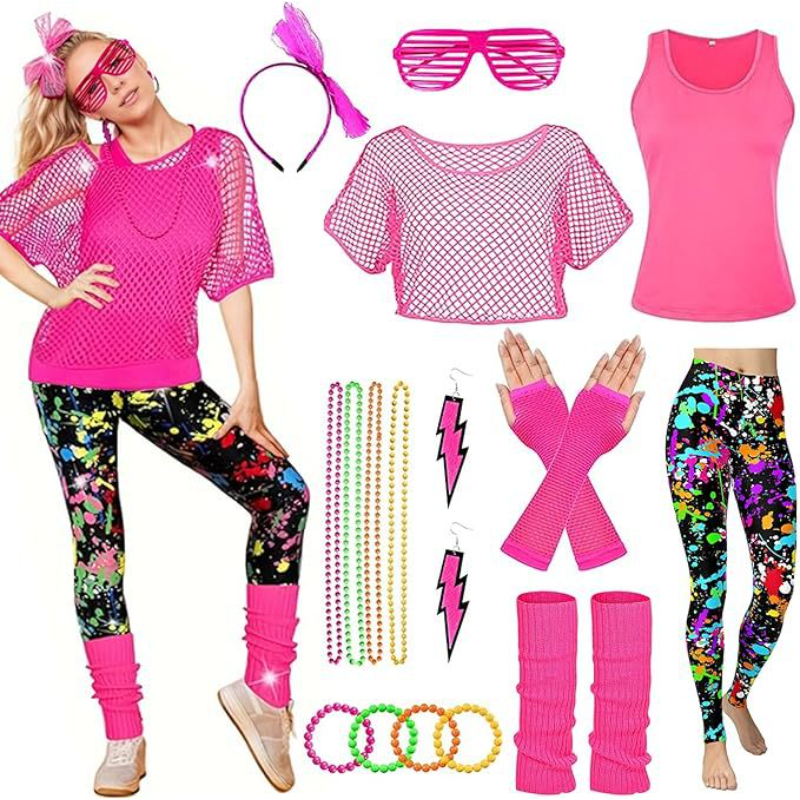10Pcs/set Women 80s Fancy Work - Women'S Fashion From The 80S ulasan dan harga