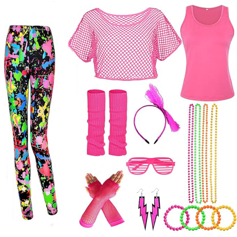 10Pcs/set Women 80s Fancy Work - Women'S Fashion From The 80S ulasan dan harga