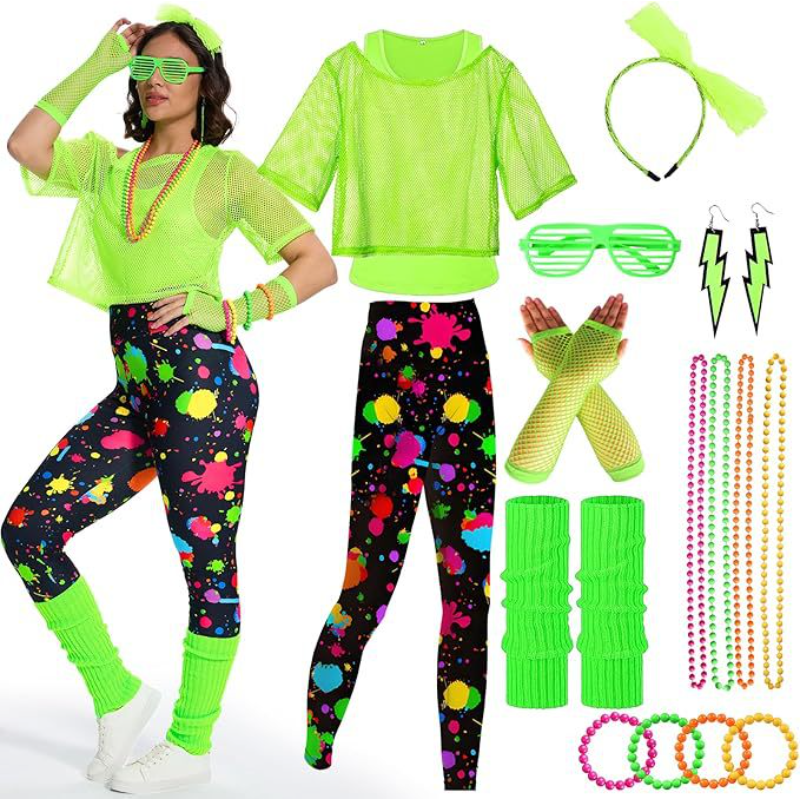 10Pcs/set Women 80s Fancy Work - Women'S Fashion From The 80S ulasan dan harga