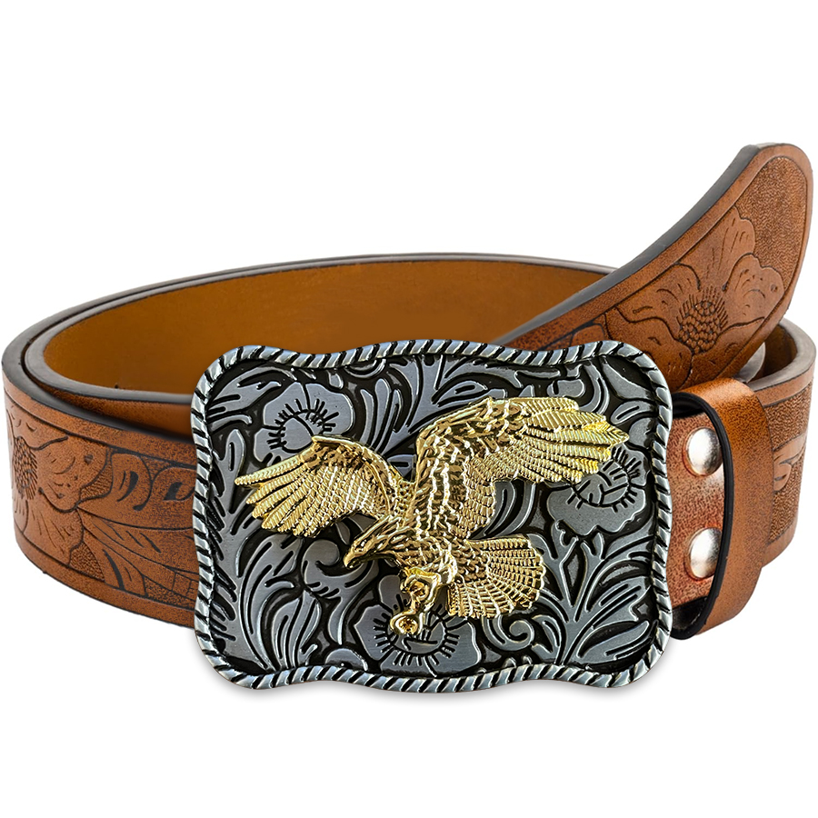 Eagle Tang Grass Pattern Belt  - Women Fashion Nz ulasan dan harga