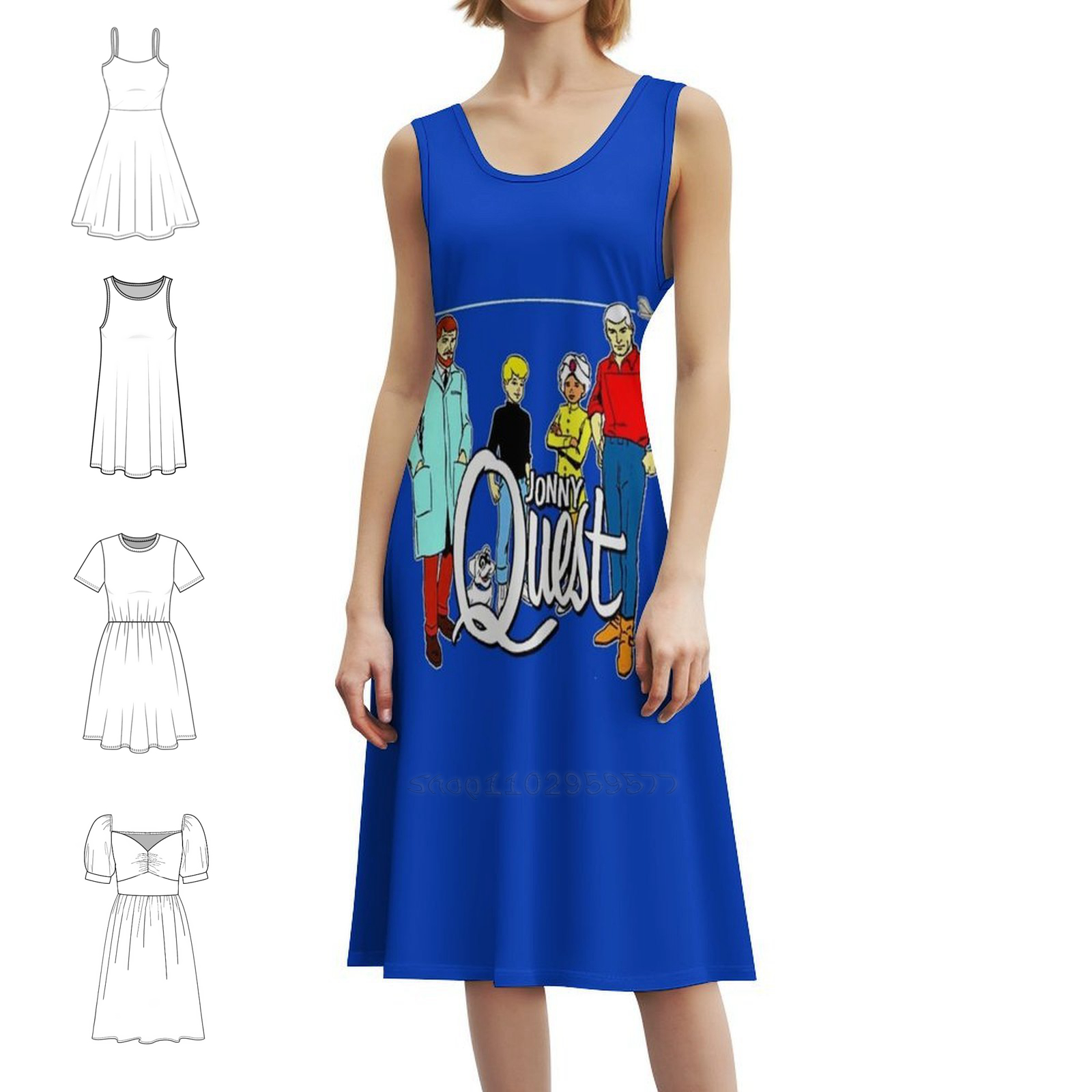 Jonny Quest Non-Distressed Flo - Smocked Dress Women ulasan dan harga