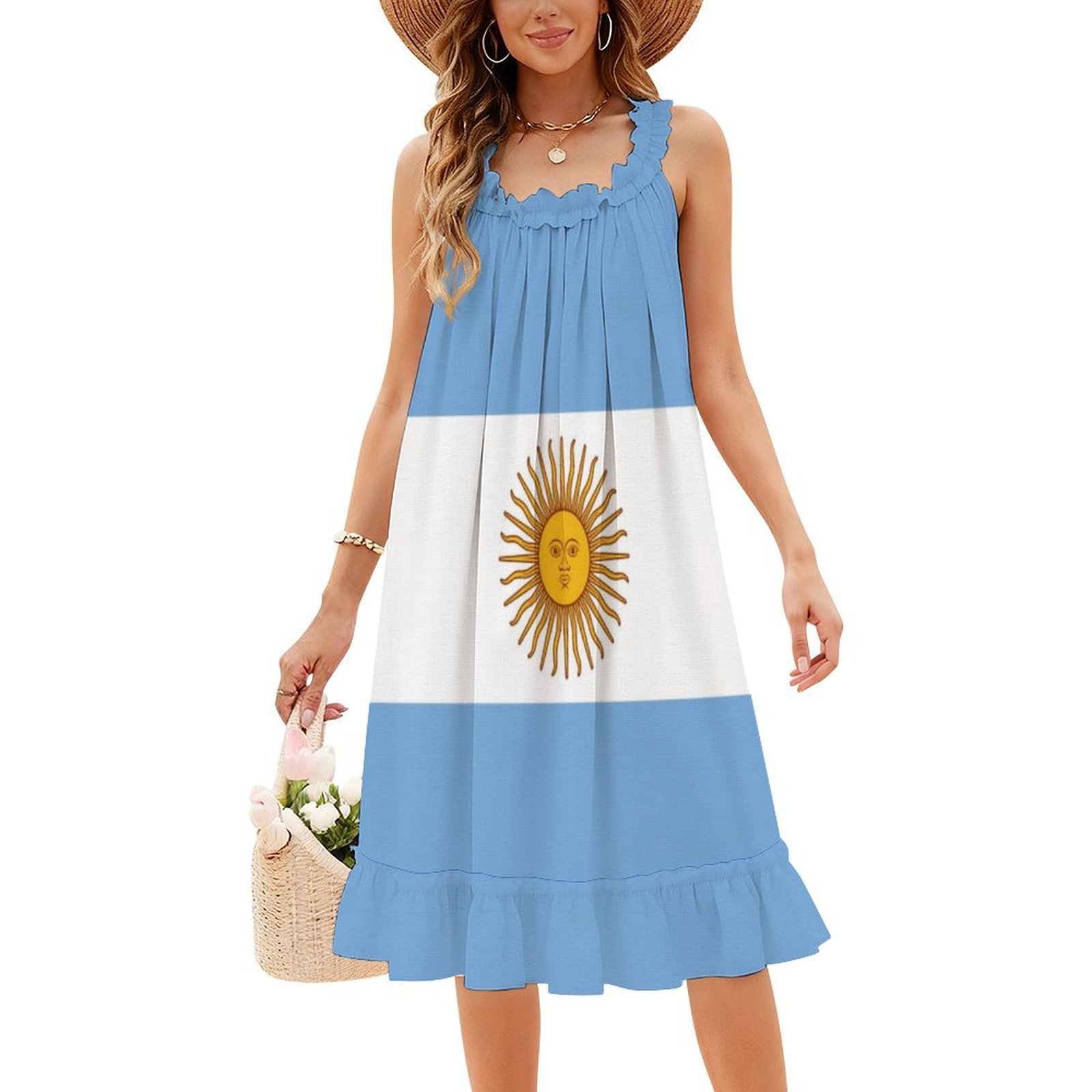 Argentina-Argentinian T-Shirt  - Smocked Dress Women ulasan dan harga