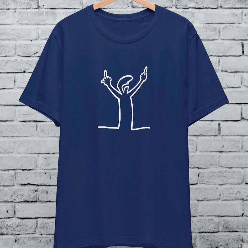 Angry La Linea Unisex T-Shirt  - Women'S Fashion From The 80S ulasan dan harga