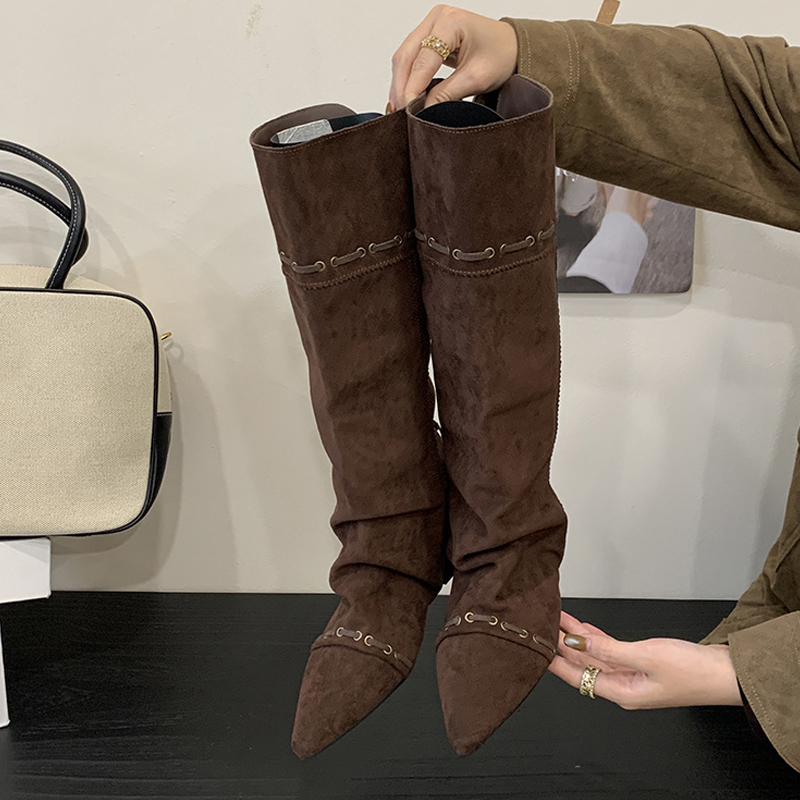 Liyke Fashion Design Drawstrin - Women'S Fashion Knee High Boots ulasan dan harga