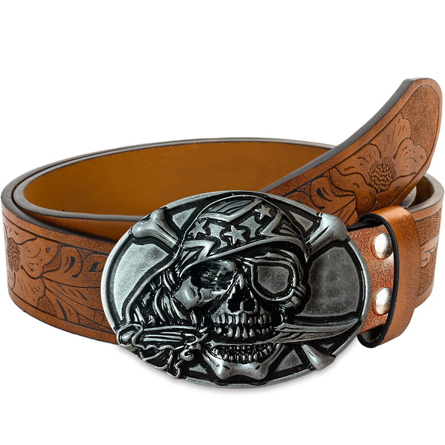 Bite Knife Skull Belt Exquisit - Women Fashion Nz ulasan dan harga