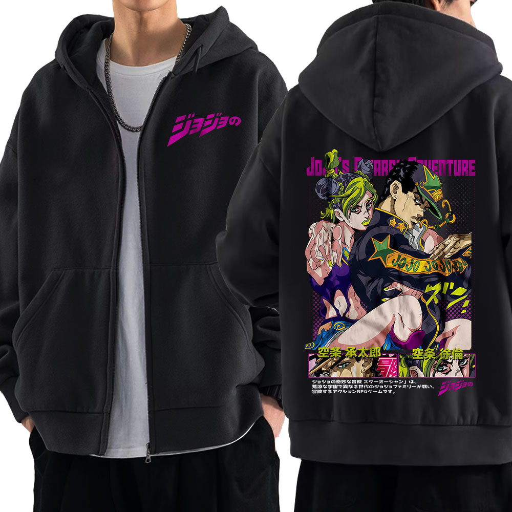 Anime Jojo Bizarre Adventure Z - Women'S Fashion Zip Hoodie ulasan dan harga