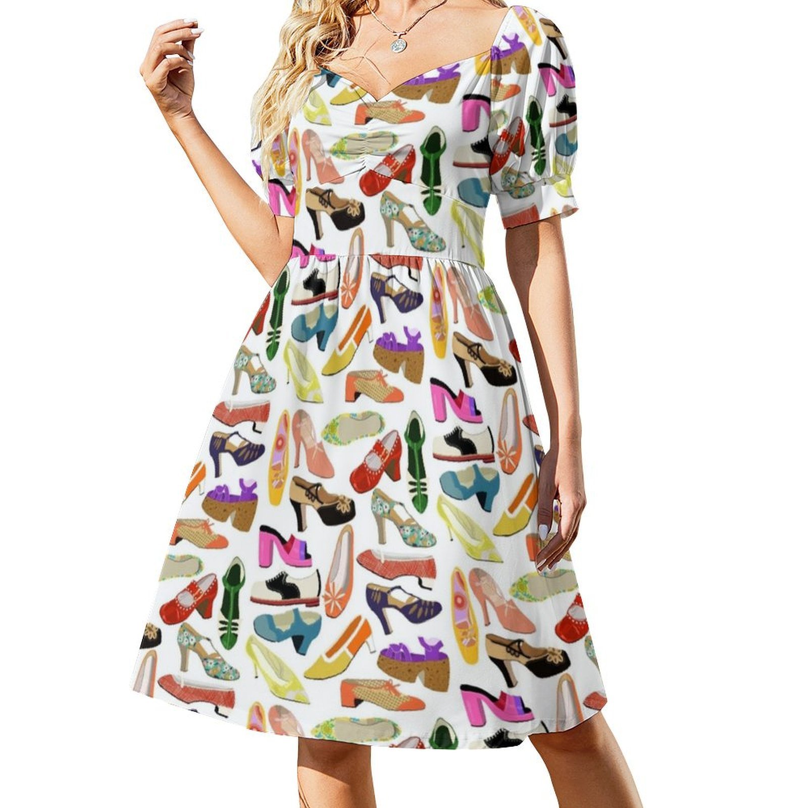 Vintage Shoe Collection Floral - Smocked Dress Women ulasan dan harga