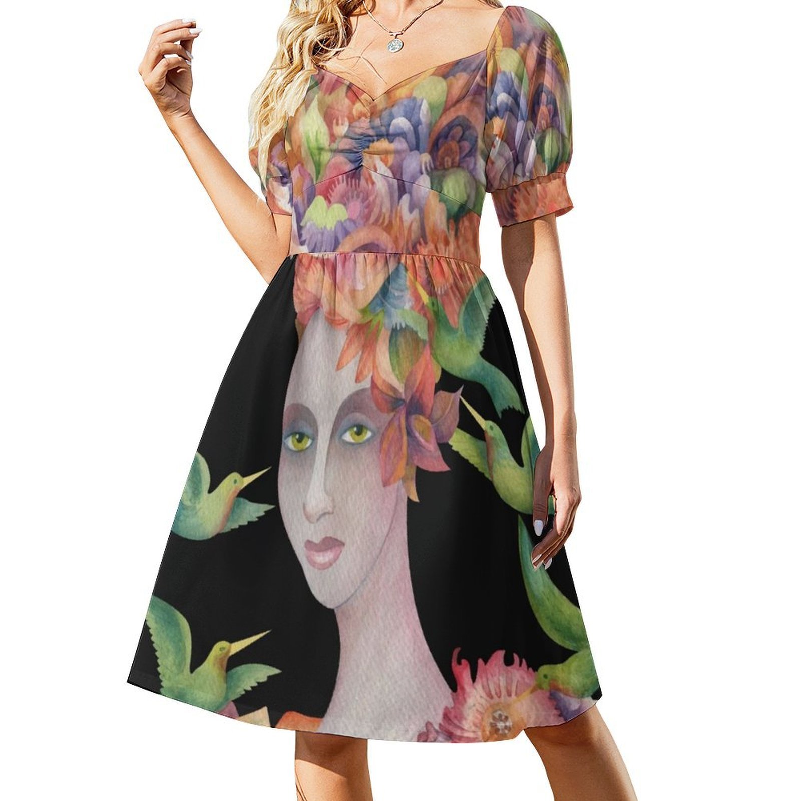 Who'S That Girl ? #4 Floral Sm - Smocked Dress Women ulasan dan harga