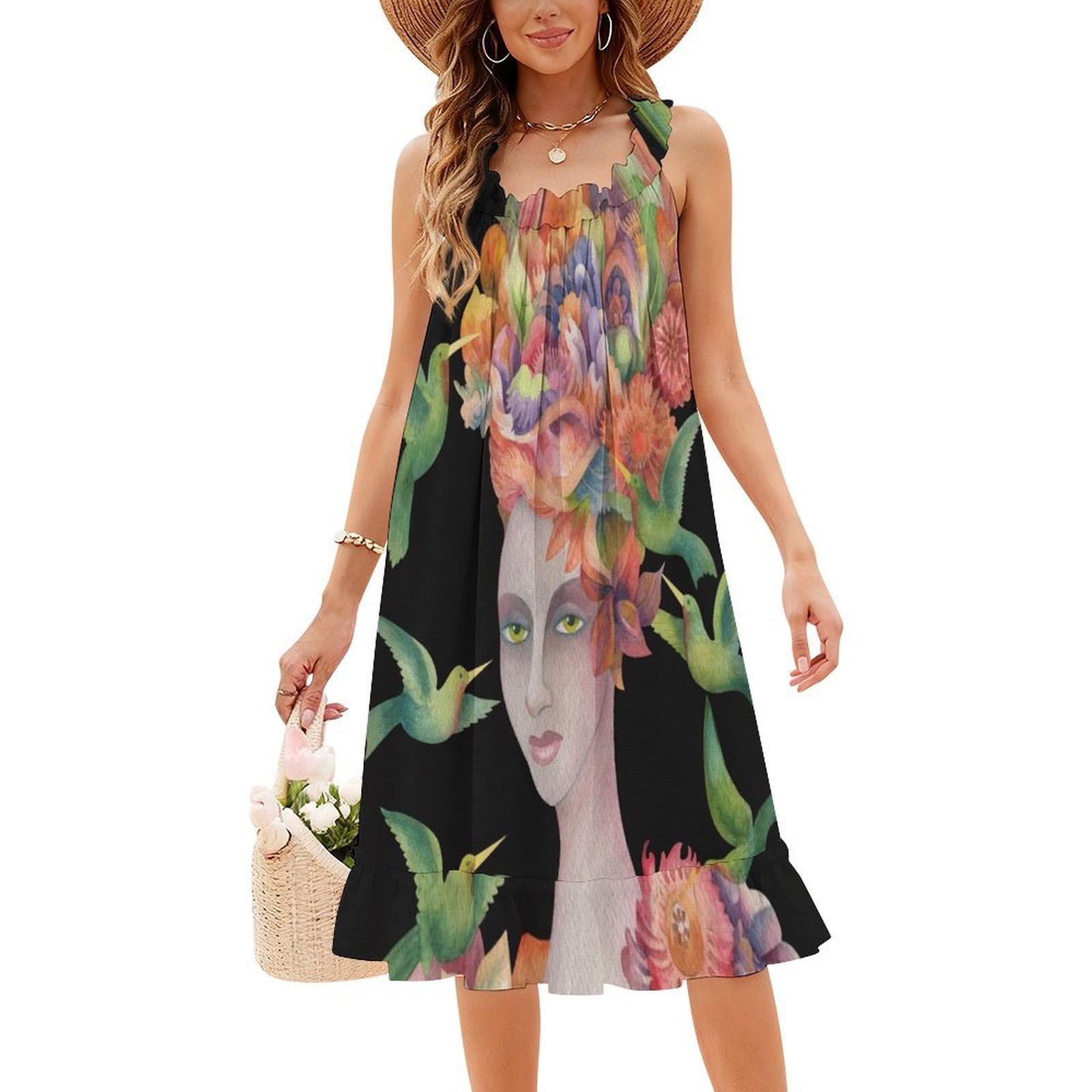 Who'S That Girl ? #4 Floral Sm - Smocked Dress Women ulasan dan harga