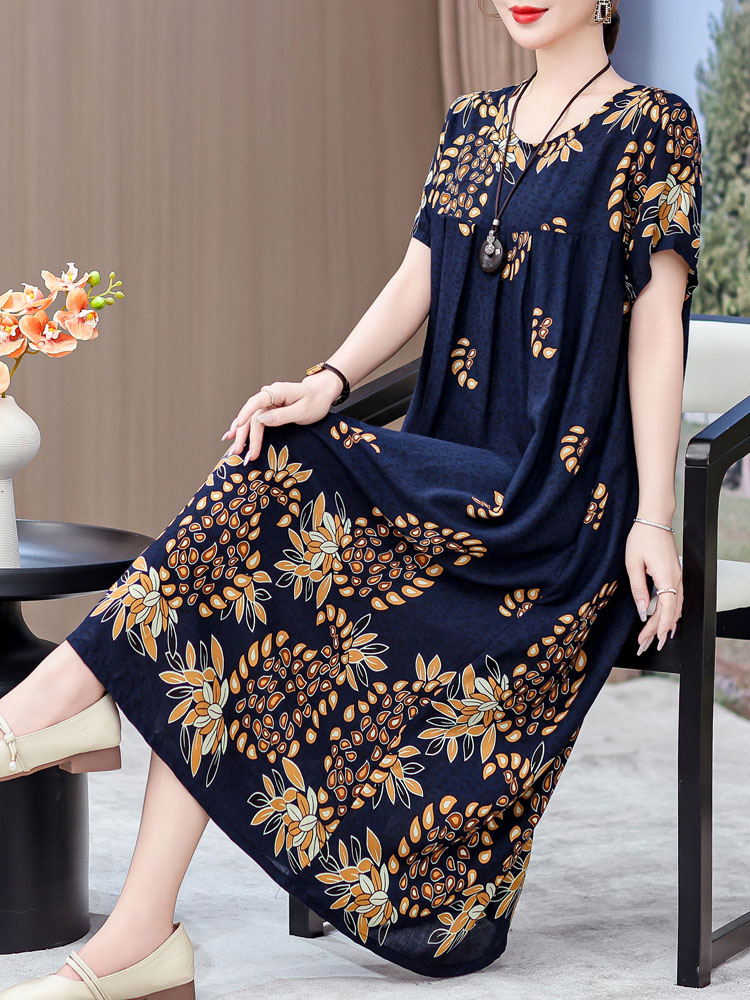 Elegant Mid-Length Cotton Silk - Women Fashion Over 50 ulasan dan harga