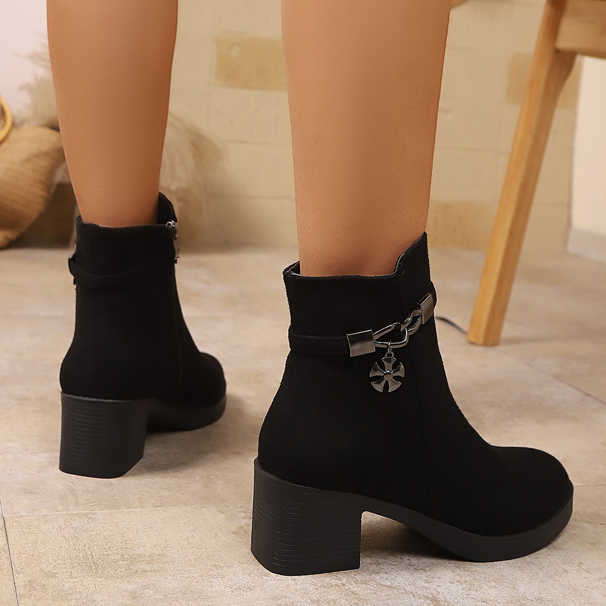 Fashionable New Round Toe Comf - Women'S Fashion Riding Boots ulasan dan harga