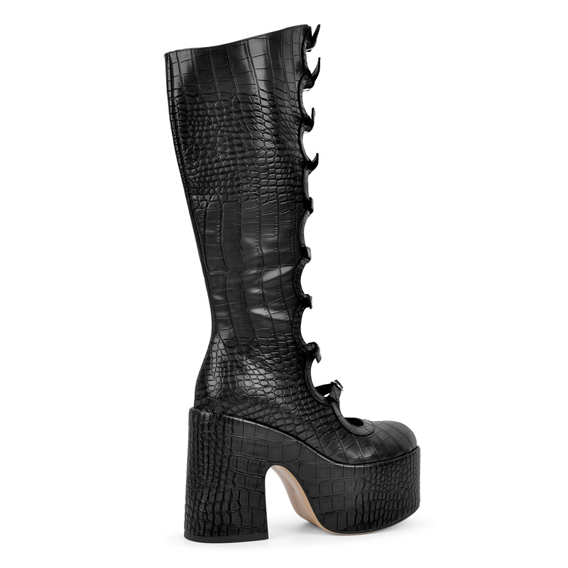 Onlymaker Women Round Toe Plat - Women'S Fashion Knee High Boots ulasan dan harga