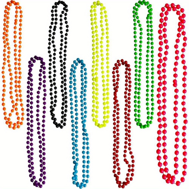 NEON BEADS NECKLACE 1980S 80S  - Women'S Fashion From The 80S ulasan dan harga