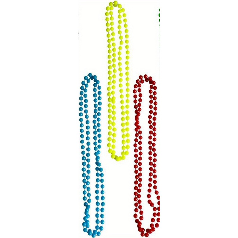 NEON BEADS NECKLACE 1980S 80S  - Women'S Fashion From The 80S ulasan dan harga