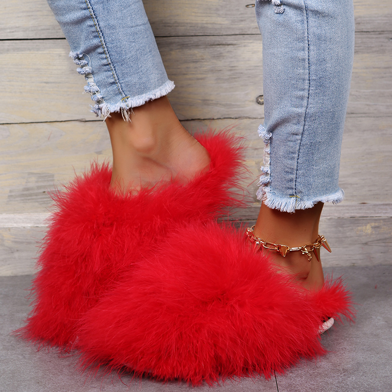 Women Luxury Fur Slippers 2025 - Women'S Fashion Spring 2025 ulasan dan harga