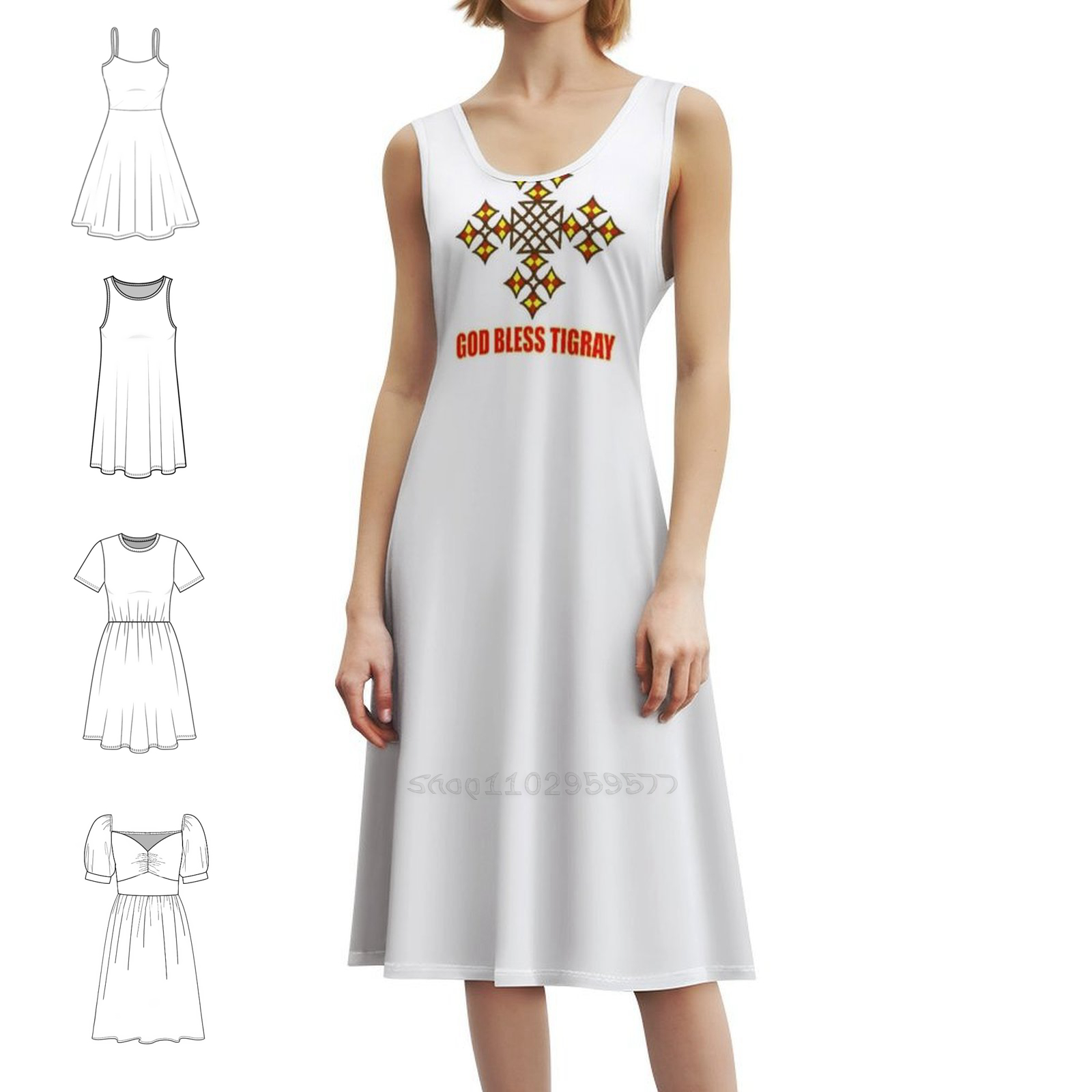 God Bless Tigray | Orthodox Cr - Smocked Dress Women ulasan dan harga