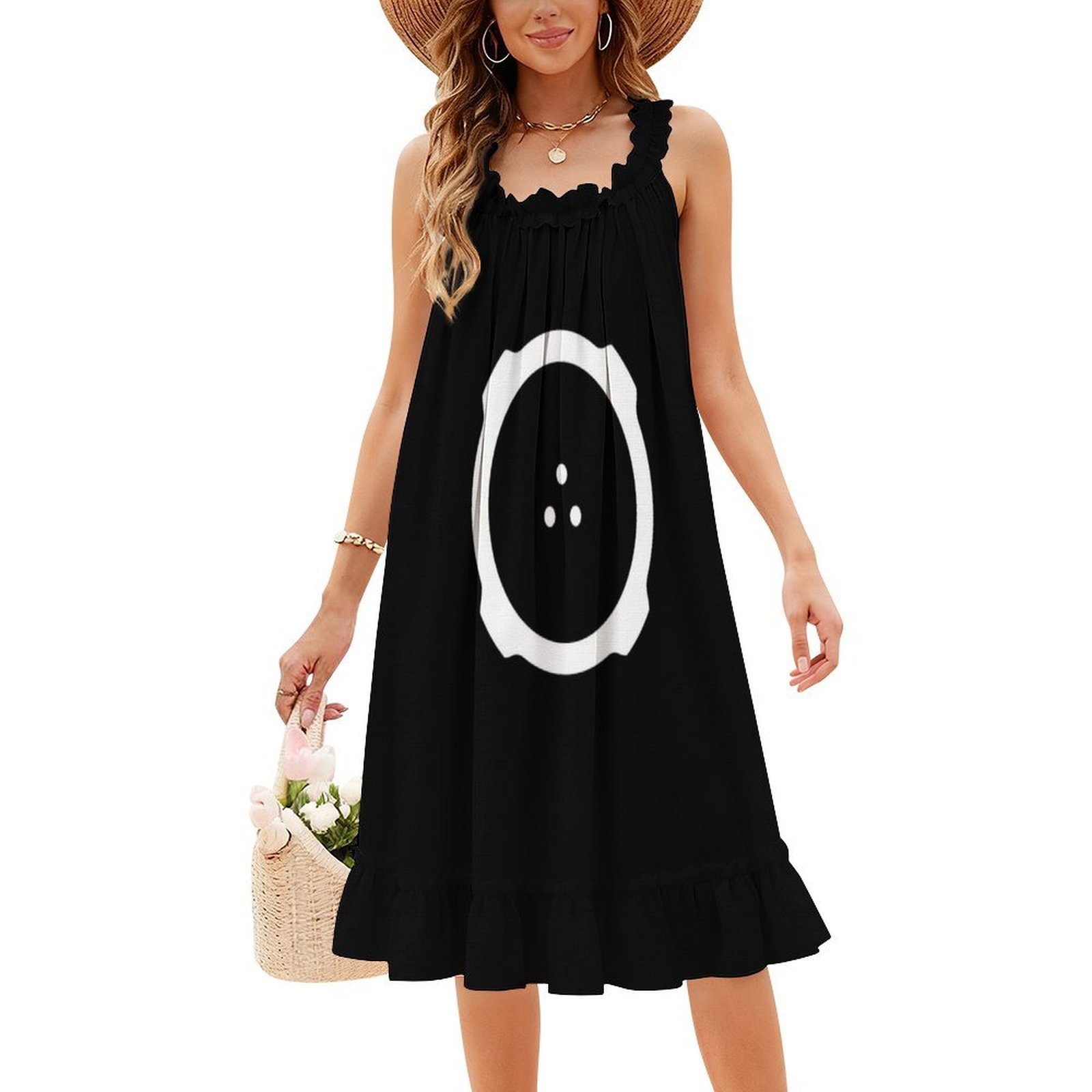 Ghost In The Shell Minimal Des - Smocked Dress Women ulasan dan harga