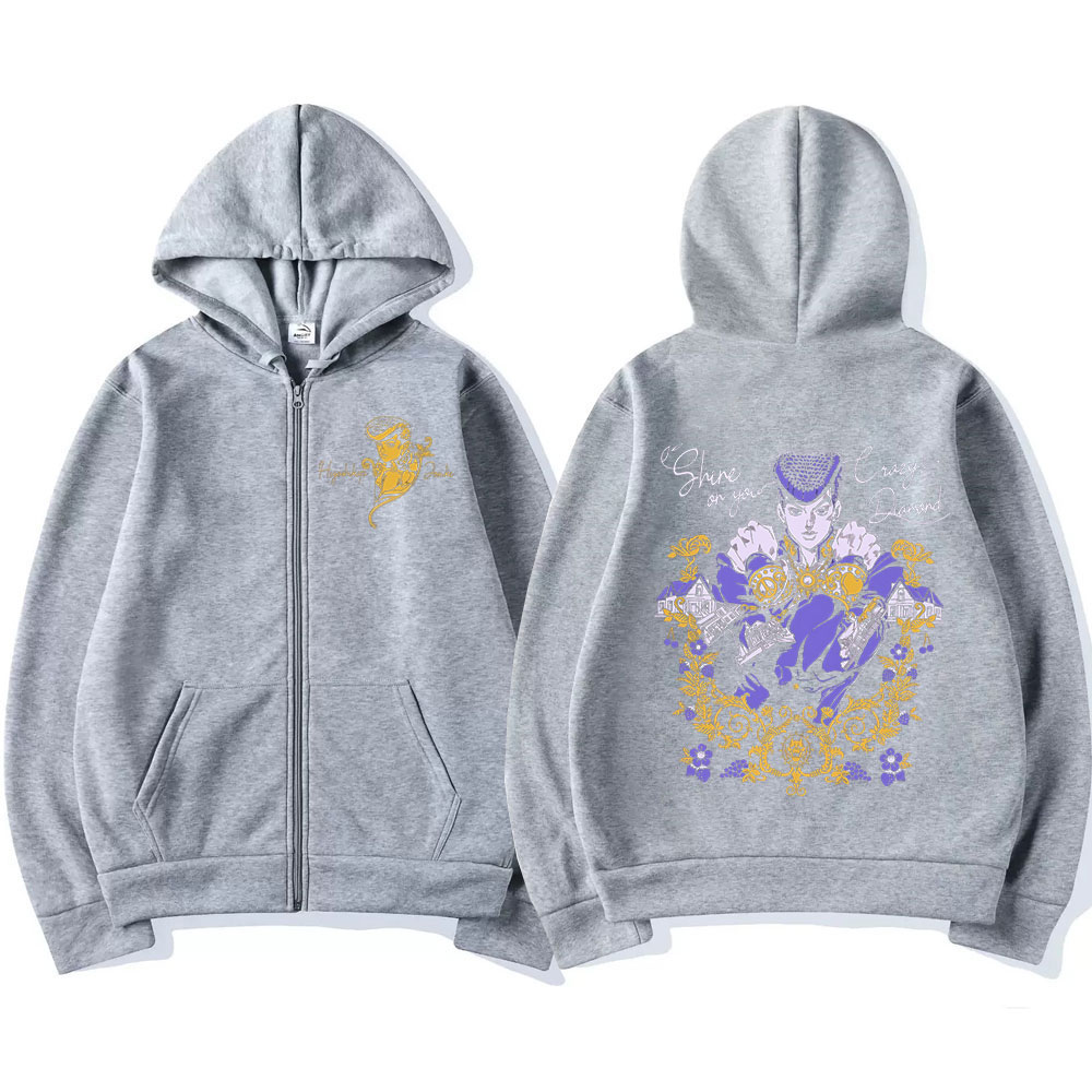 Anime Jojo Bizarre Adventure Z - Women'S Fashion Zip Hoodie ulasan dan harga