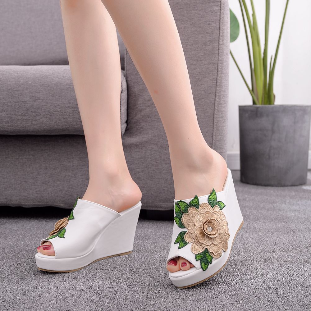 Womens Flower Open Toe Fashion - Women Queen Fashion ulasan dan harga