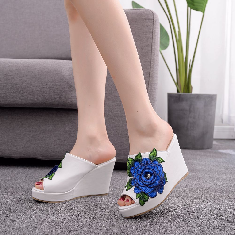 Womens Flower Open Toe Fashion - Women Queen Fashion ulasan dan harga
