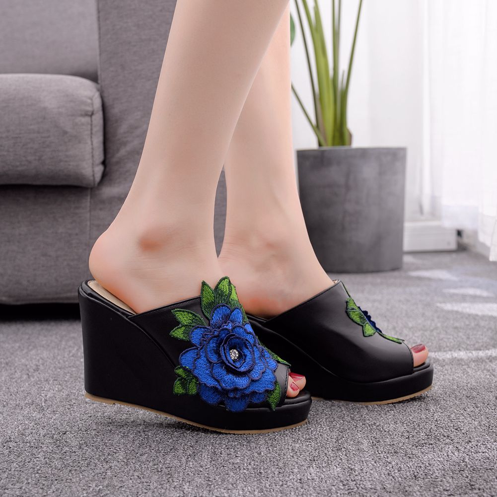 Womens Flower Open Toe Fashion - Women Queen Fashion ulasan dan harga