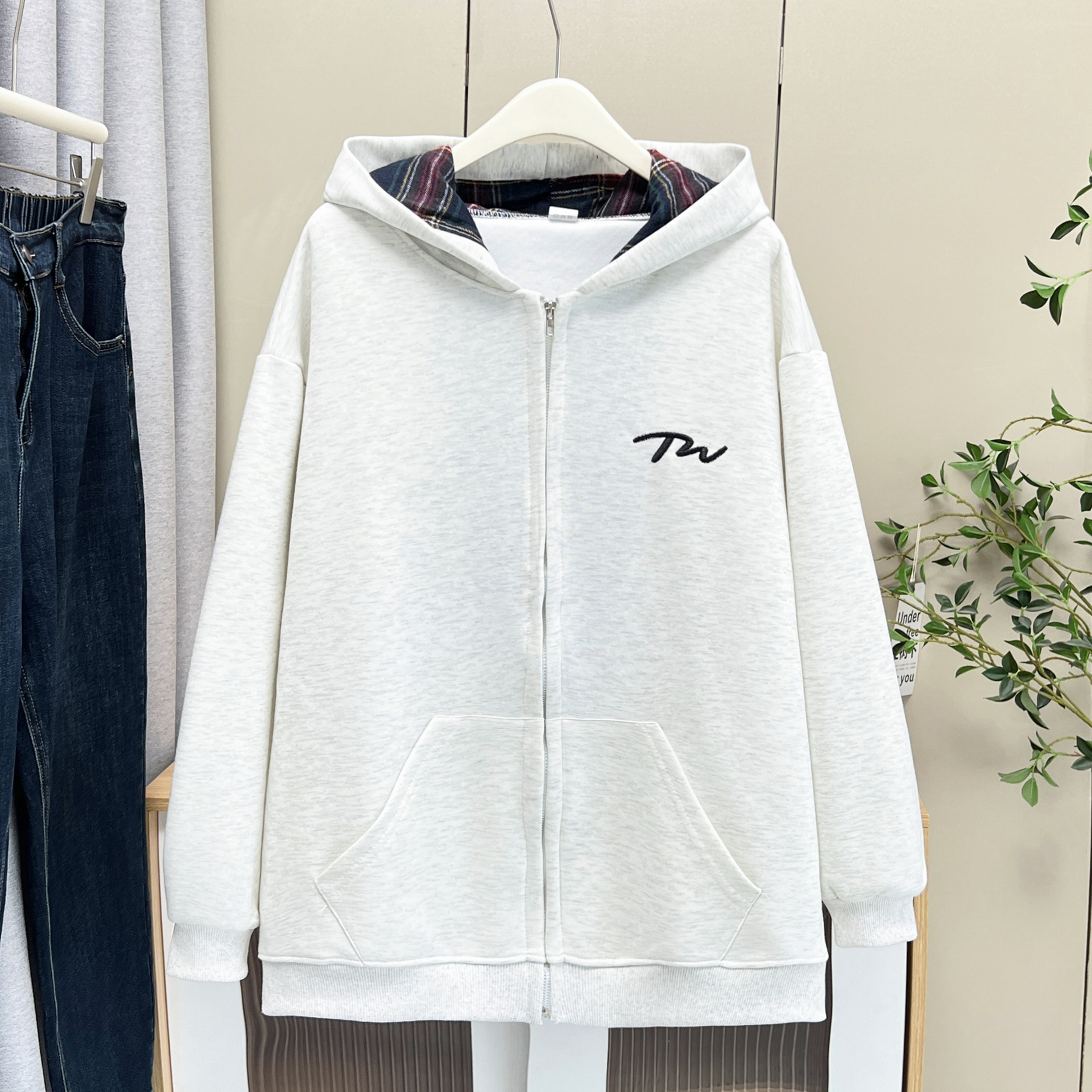XXXXL Fashion Plus Size Women' - Women'S Fashion Zip Hoodie ulasan dan harga