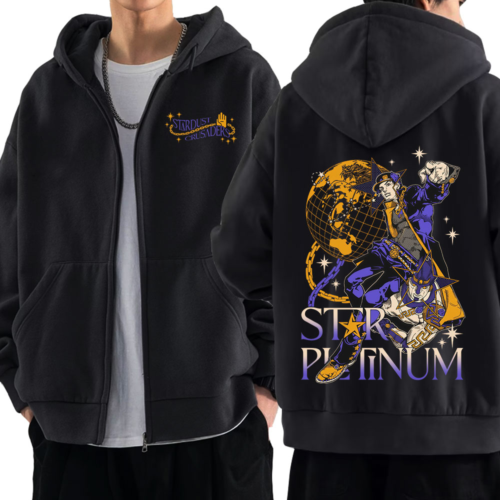 Anime Jojo Bizarre Adventure Z - Women'S Fashion Zip Hoodie ulasan dan harga
