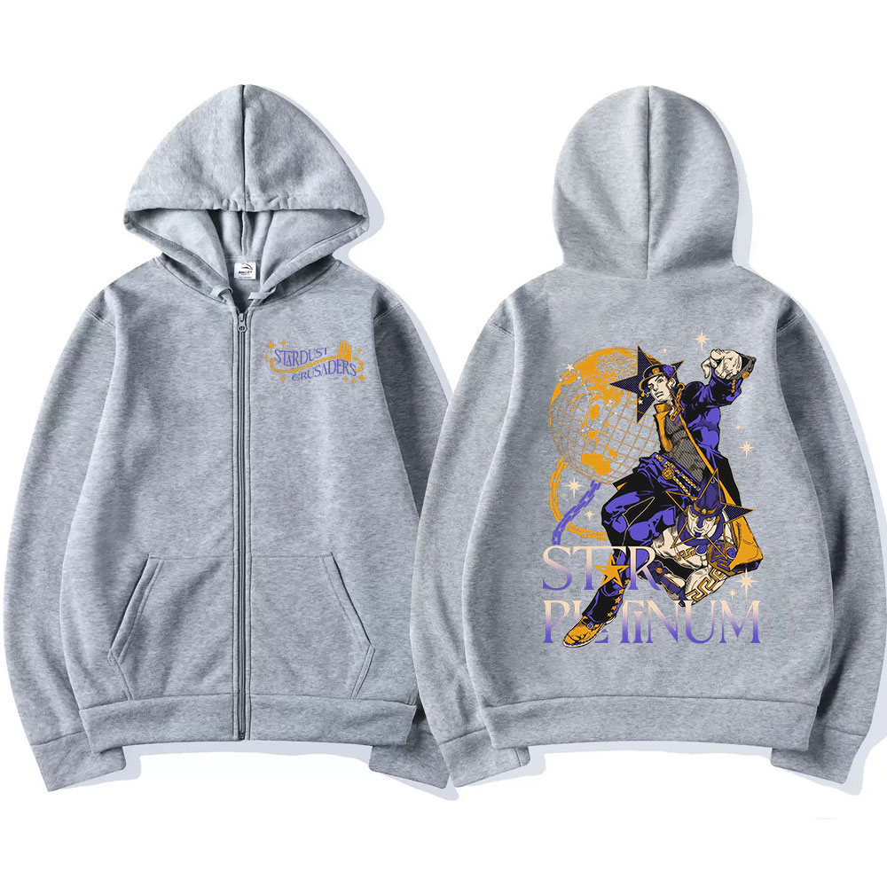Anime Jojo Bizarre Adventure Z - Women'S Fashion Zip Hoodie ulasan dan harga