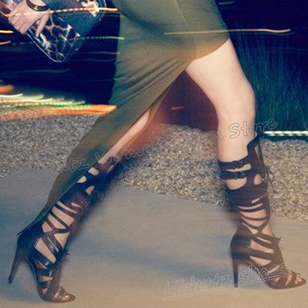 Sneaker Boot Knee High Lace-Up - Women'S Fashion Knee High Boots ulasan dan harga