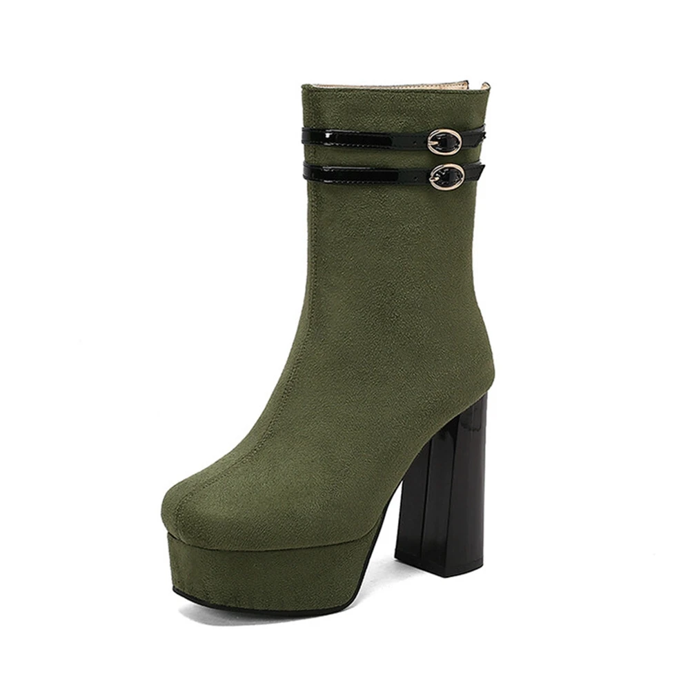Ankle Boots Women Fashion Sued - Women'S Fashion Riding Boots ulasan dan harga