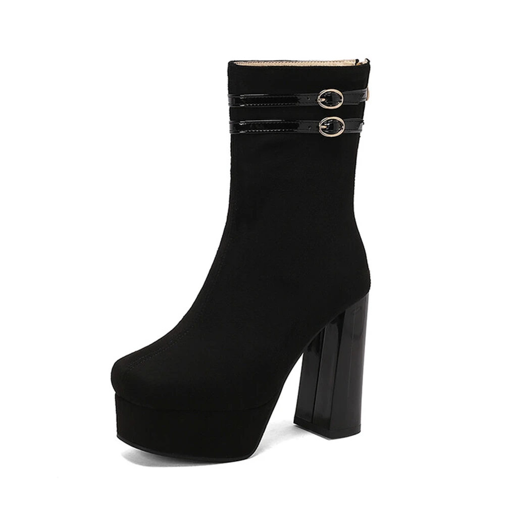 Ankle Boots Women Fashion Sued - Women'S Fashion Riding Boots ulasan dan harga