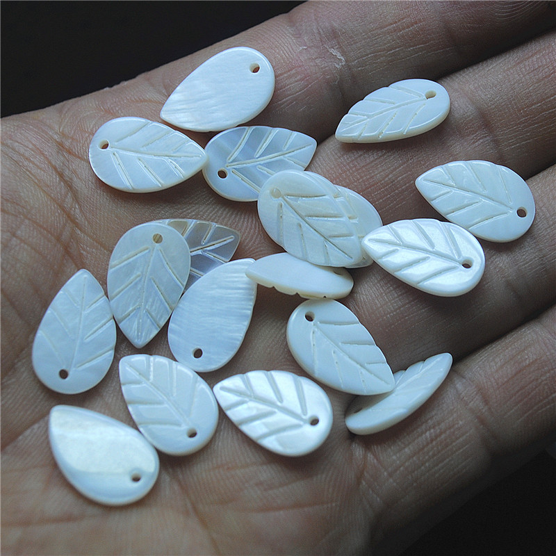 30PCS White Shell Leaf Shape 8 - Women Fashion Nz ulasan dan harga