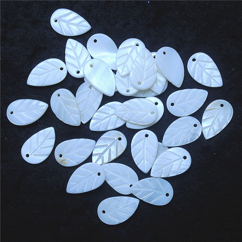 30PCS White Shell Leaf Shape 8 - Women Fashion Nz ulasan dan harga