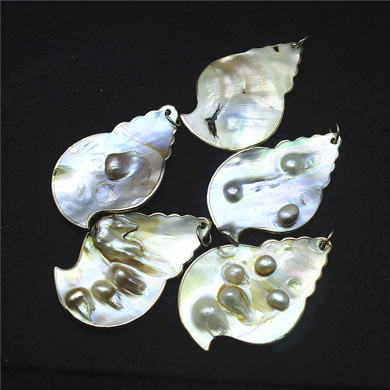 3PCS Nature Shell Pendants Mot - Women Fashion Nz ulasan dan harga
