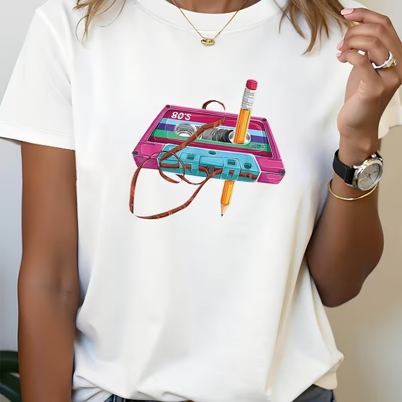 Women's T-shirt Music Festival - Women'S Fashion From The 80S ulasan dan harga