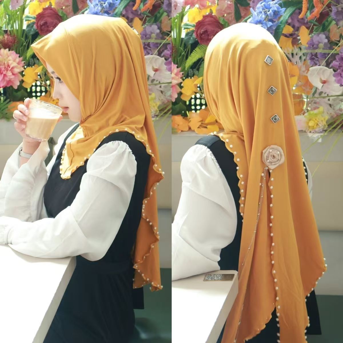 New Hats Hijab Scarf  Ethnic C - Women Fashion Style ulasan dan harga