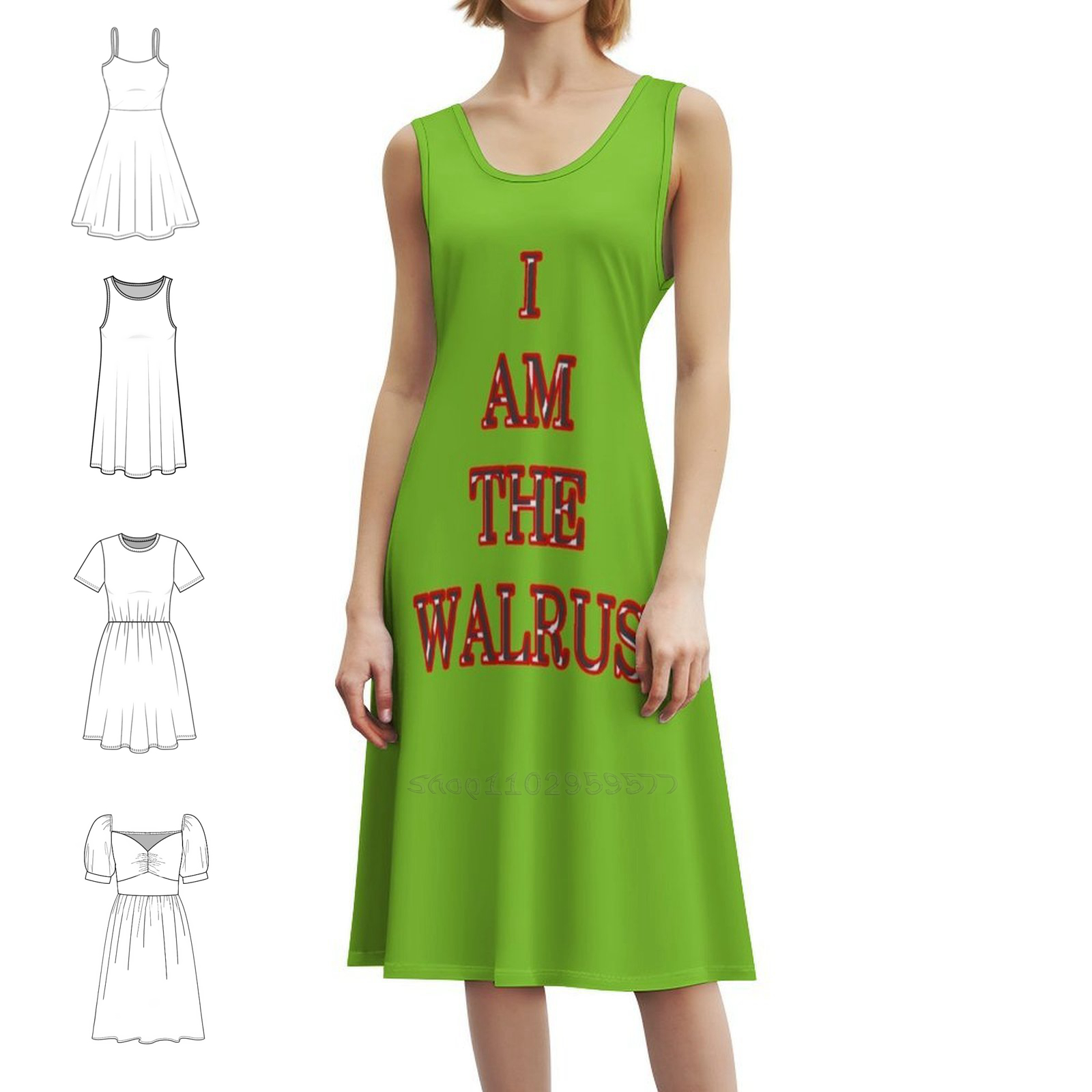 I Am The Walrus Floral Smock D - Smocked Dress Women ulasan dan harga