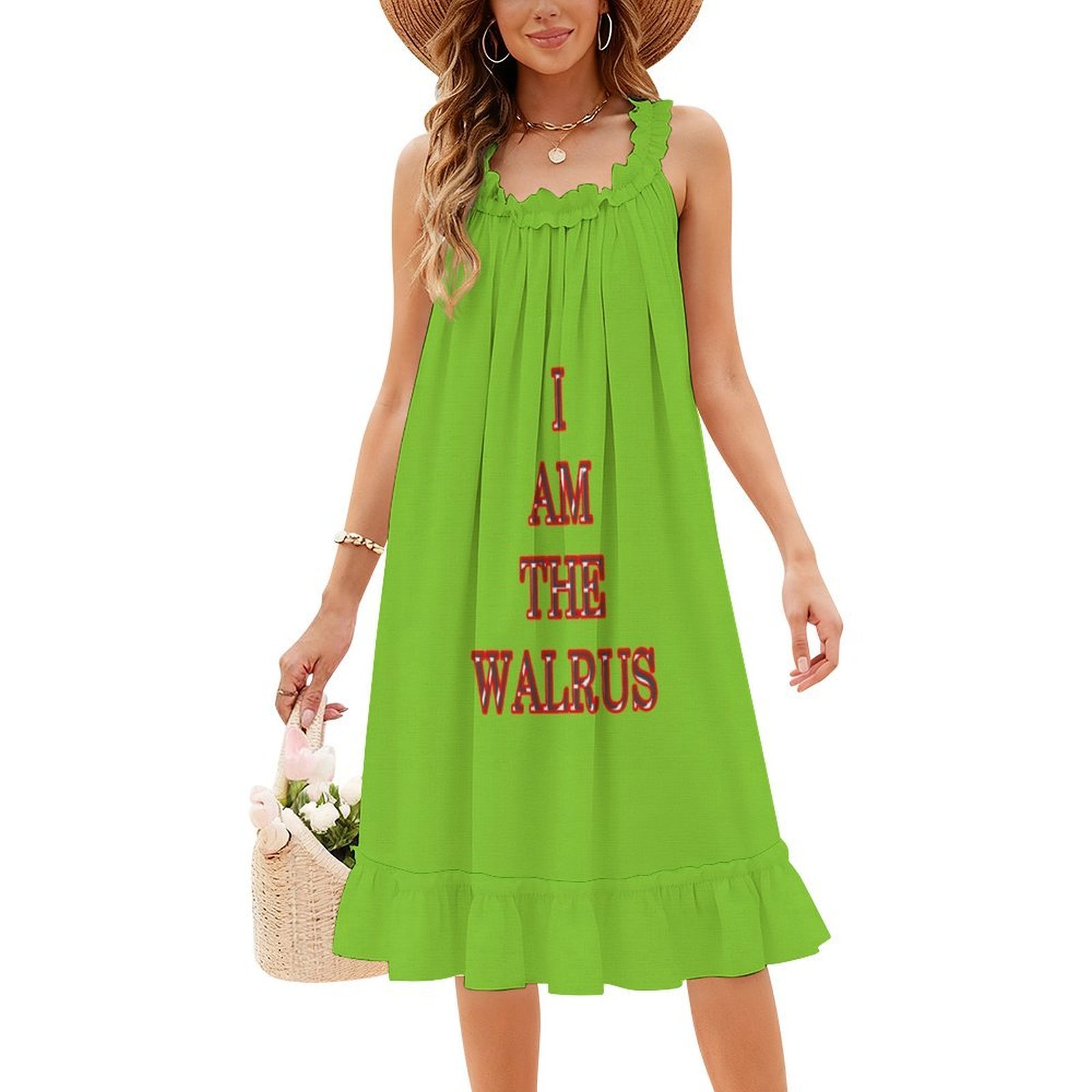 I Am The Walrus Floral Smock D - Smocked Dress Women ulasan dan harga