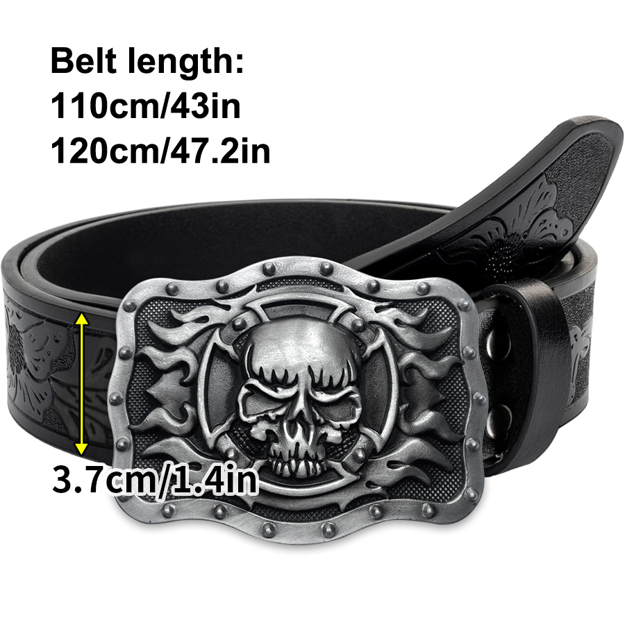 Skull Flame Belt Exquisite Car - Women Fashion Nz ulasan dan harga