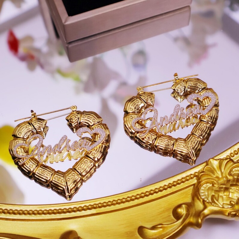 Customized Silver Heart Bamboo - Women Fashion Name Ideas ulasan dan harga